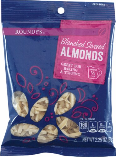 Roundy's Blanched Silvered Almonds Perspective: front
