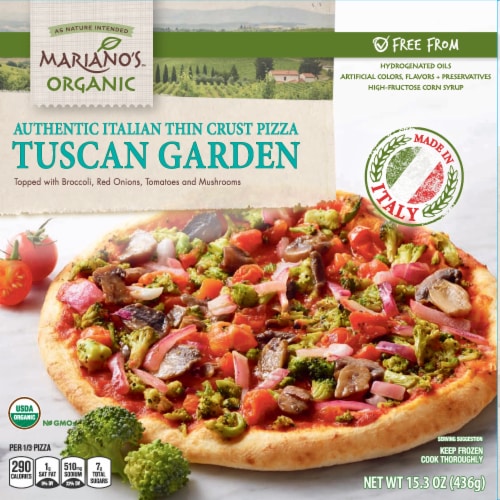 Mariano's Organic Tuscan Garden Pizza Perspective: front