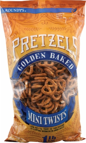 Roundy's Golden Baked Mini Pretzel Twists Perspective: front