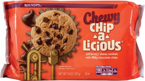 Roundy's® Chewy Chip-a-Licious Chocolate Chip Cookies Perspective: front
