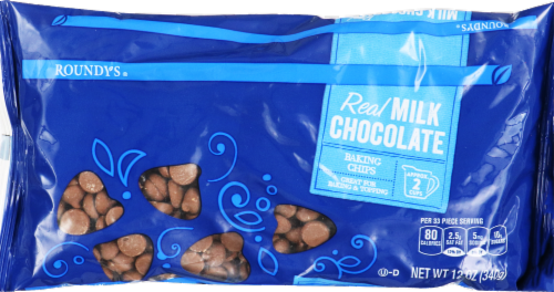 Roundy's Milk Chocolate Chips Perspective: front