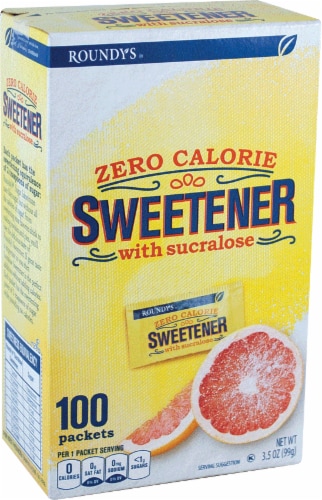 Roundy's Zero Calorie Sweetener With Sucralose Packets Perspective: front