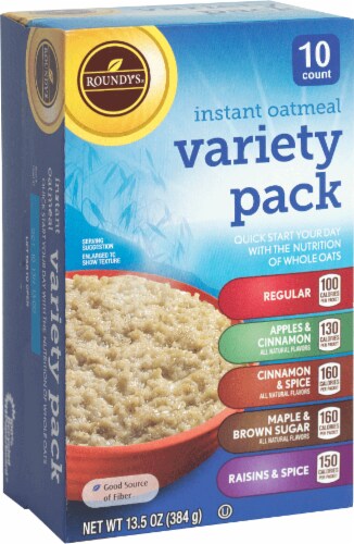Roundy's Instant Oatmeal Variety Pack Perspective: front