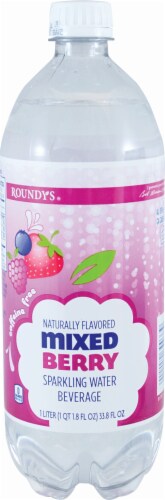 Roundy's Sparkling Water Berry Perspective: front