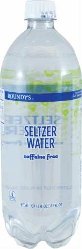 Roundy's Caffeine Free Seltzer Water Perspective: front