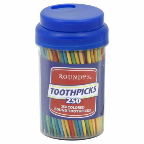 Kroger® Celebration Round Wooden Colored Toothpicks, 250 ct - King Soopers