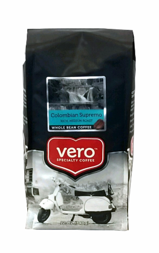 Vero® Colombian Supremo Rich Medium Roast Whole Bean Coffee Perspective: front