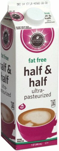 Roundy's Fat Free Half & Half Perspective: front