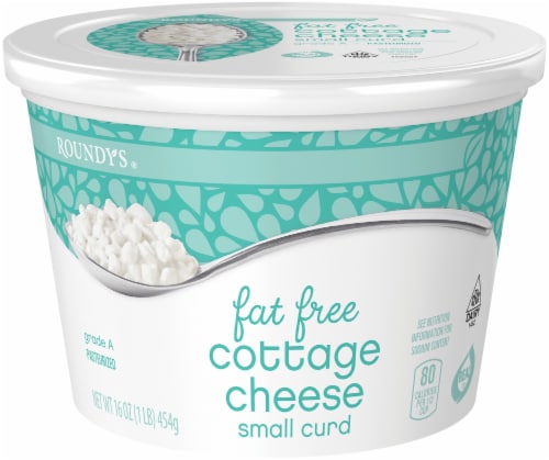 Roundy's® Fat Free Small Curd Cottage Cheese Perspective: front