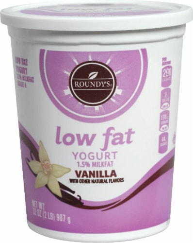Kroger® Vanilla Low Fat Yogurt Tub Perspective: front
