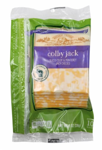 Roundy's Natural Sliced Colby Jack Perspective: front