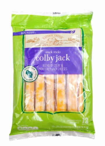 Roundy's Colby Jack Cheese Sticks Perspective: front
