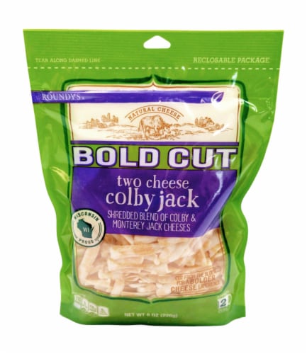 Roundy's® Bold Cut Two Cheese Colby-Jack Shredded Cheese Perspective: front