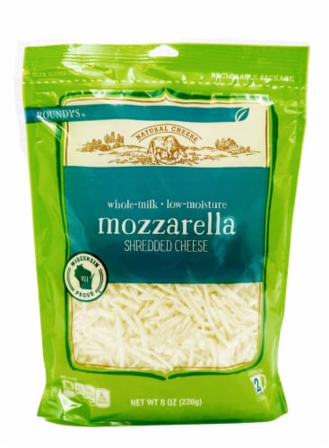 Roundy's® Whole Milk Mozzarella Shredded Cheese Perspective: front
