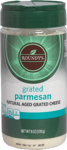 Roundy's Grated Parmesan Cheese Perspective: front