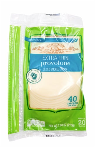 Roundy's Extra Thin Provolone Cheese Slices Perspective: front