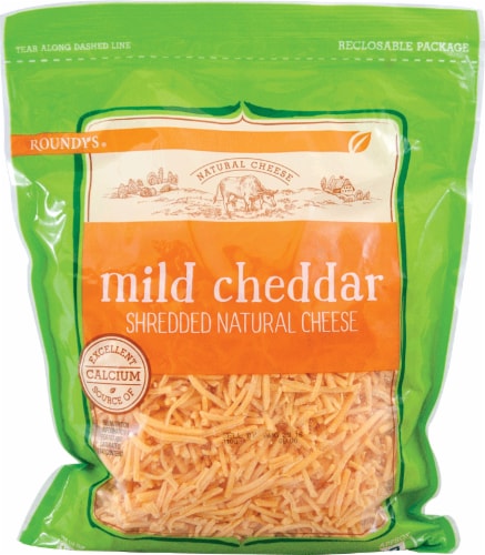 Roundy's Shredded Cheddar Cheese Family Pack Perspective: front