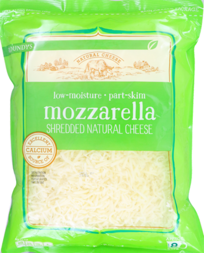 Roundy's® Mozzarella Shredded Cheese Perspective: front