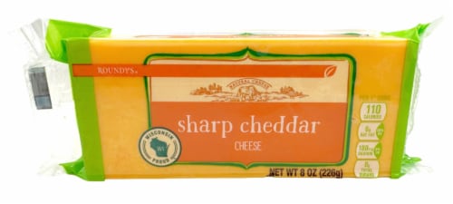 Roundy's Chunk Sharp Cheddar Cheese Perspective: front
