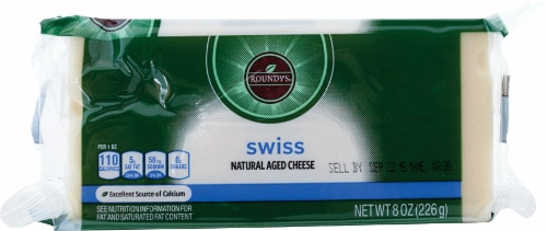 Roundy's Chunk Swiss Cheese Perspective: front
