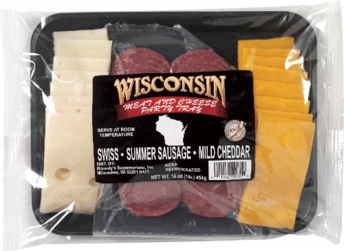 Roundy's® Wisconsin Cheese & Summer Sausage Party Tray Perspective: front