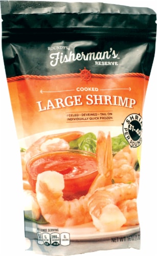 Roundy's® Fisherman's Reserve Cooked Large Shrimp Perspective: front