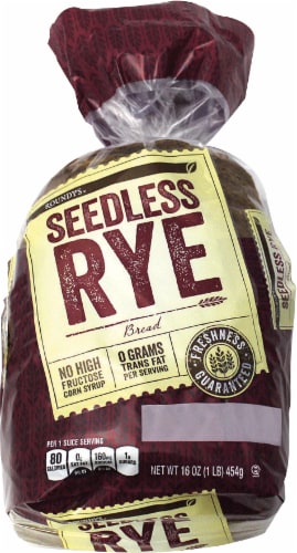 Roundy's Seedless Rye Bread Perspective: front