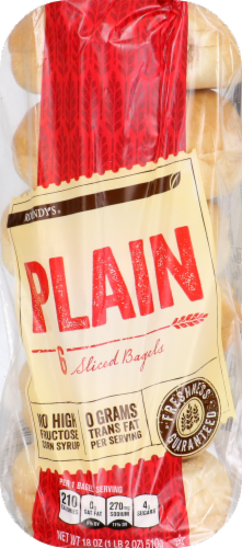 Roundy's Plain Bagels Perspective: front