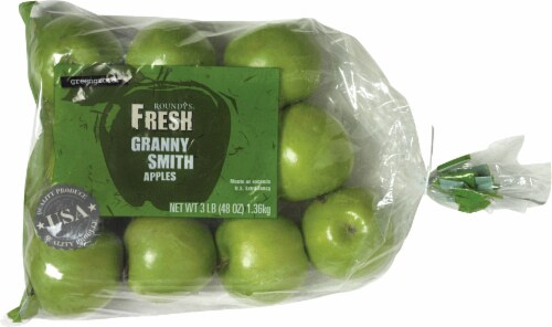 Roundy's® Fresh Granny Smith Apples Perspective: front
