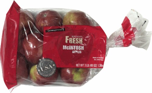 Fresh Mcintosh Apples, 5 lbs Tote 