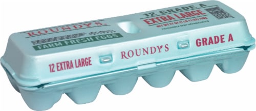 Roundy's® Extra Large White Eggs Perspective: front
