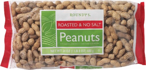 Roundy's Unsalted Roasted Peanuts Perspective: front