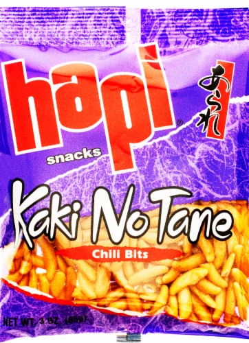 Hapi Chili Bits Kaki No Tane Snacks Perspective: front