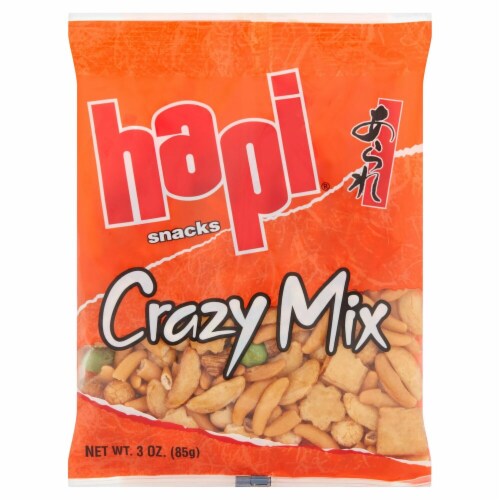 Hapi® Rice Crackers Spicy Mix Snack Perspective: front