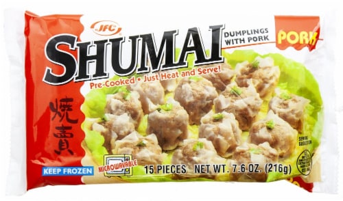 JFC Shumai Dumplings with Pork Perspective: front