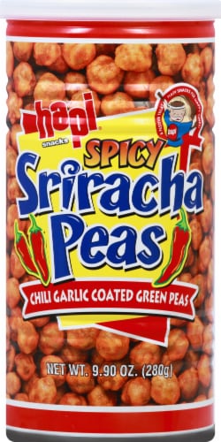 Hapi® Snacks Chili Garlic Green Peas Perspective: front