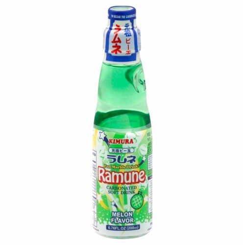 Kimura Ramune Melon Drink Perspective: front