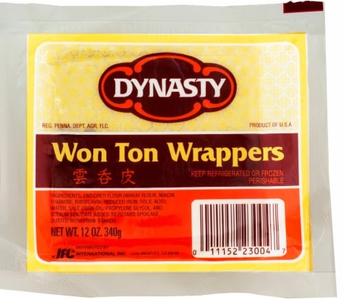 Dynasty Won Ton Wrappers 12 Oz Kroger