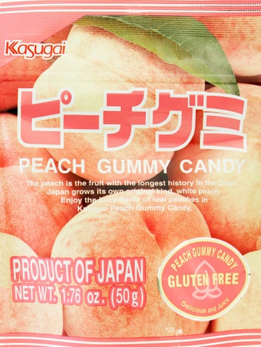 Kasugai Peach Gummy Candy Perspective: front