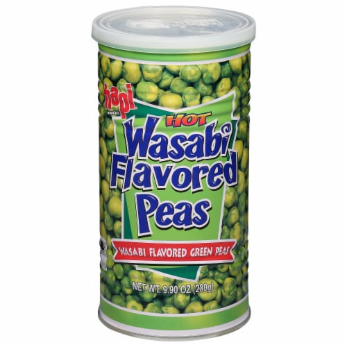 Hapi Snacks Wasabi Peas Perspective: front