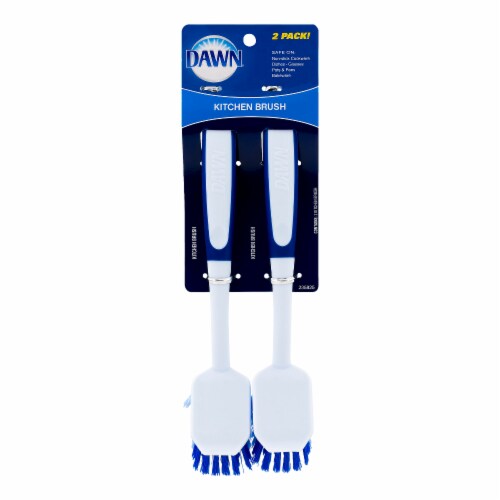 Dawn Kitchen Brushes - White/Blue Perspective: front