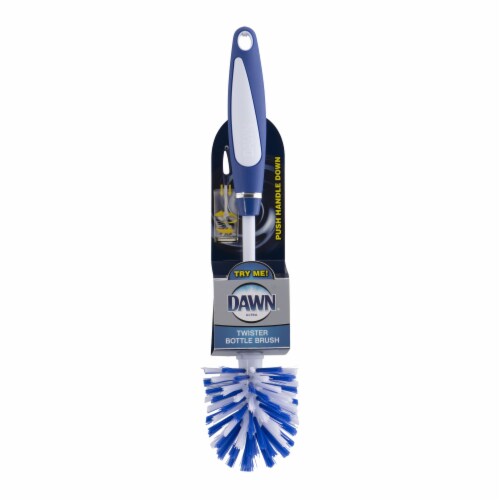 Dawn Twister Bottle Brush - White/Blue, 1 ct - King Soopers