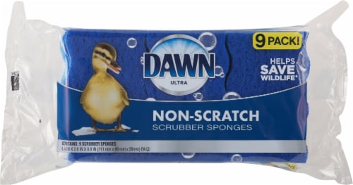Dawn Non-Scratch Scrubber Sponges Perspective: front
