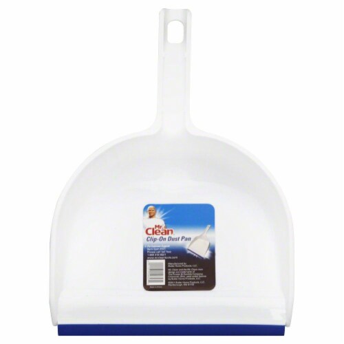 Mr. Clean® Clip-On Dust Pan - Blue/White Perspective: front