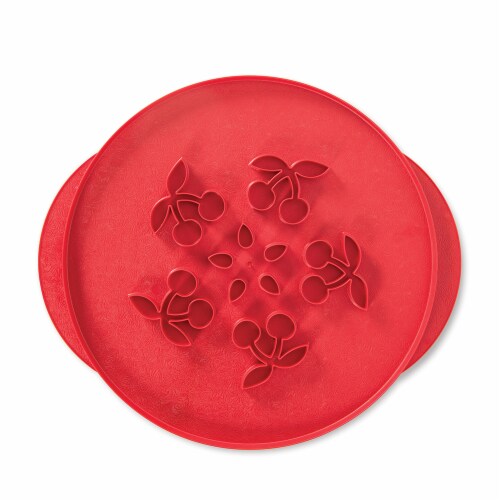 Nordic Ware Stars & Cherries Pie Top Cutter - Red Perspective: front