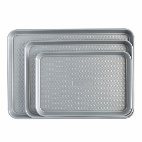 Goodcook Nonstick Steel 3-Piece Cookie Sheet Set