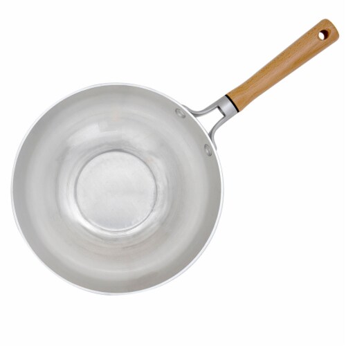Nordic Ware Naturals Wok - Silver Perspective: front