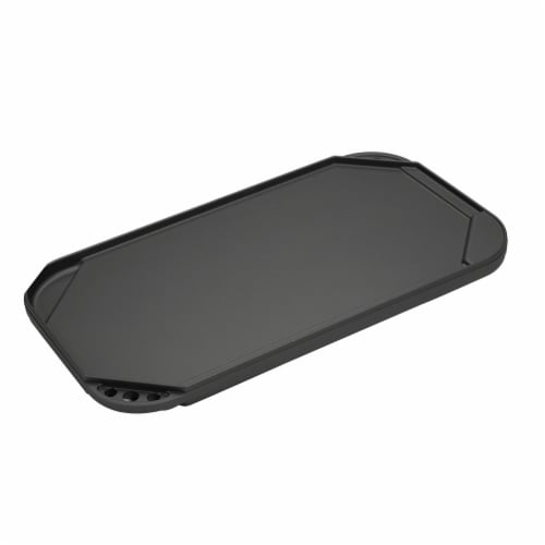 Nordic Ware® 2-Burner Reversible Grill & Griddle - Black Perspective: front