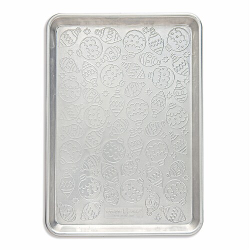 Nordic Ware Embossed Naturals Ornament Pattern Half Sheet Perspective: front