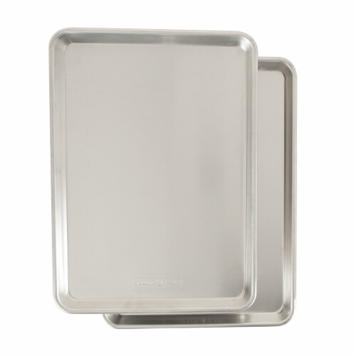 Nordicware Natural Aluminum Commercial Baker's Half Sheet - Silver Perspective: front